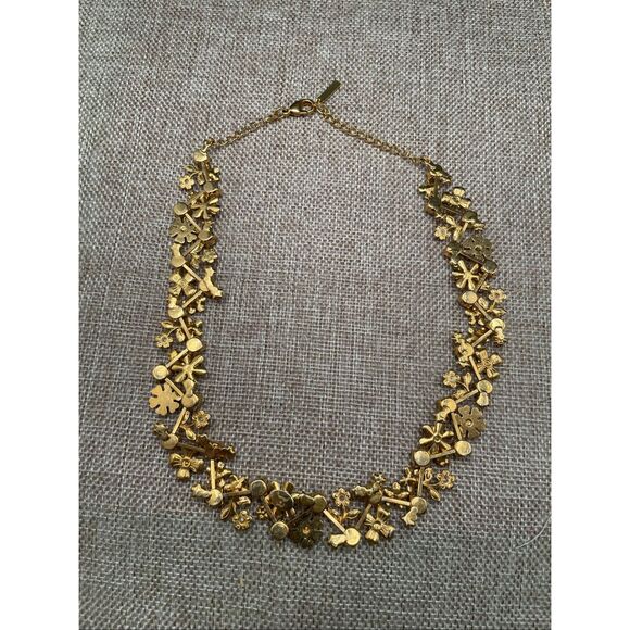 Fresh Flowers Pearl & Crystal Multi-Strand Necklace Gold-Tone - Picture 5 of 9